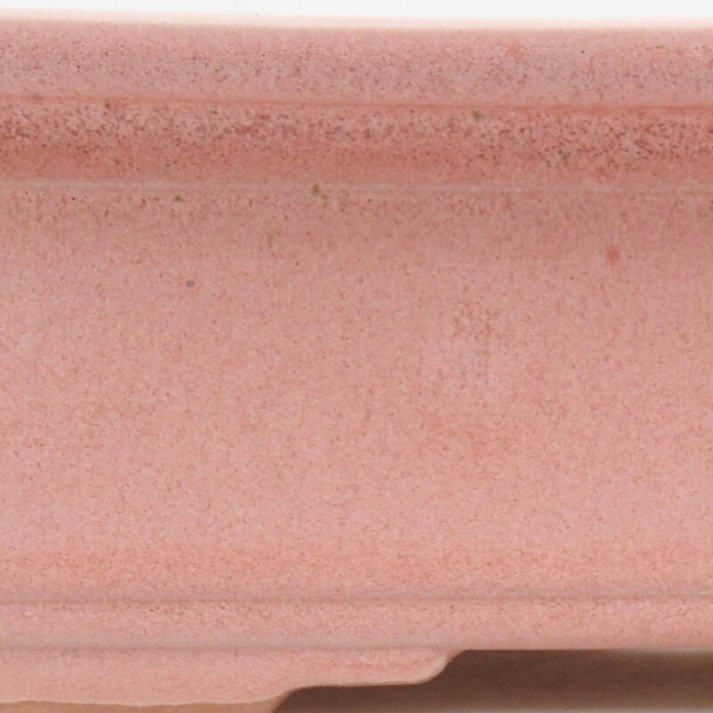 Ceramic bonsai bowl 16 x 12 x 5.5 cm, color pink