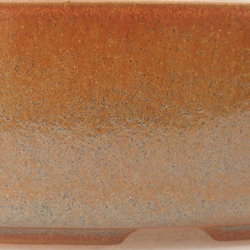 Ceramic bonsai bowl 18.5 x 13.5 x 4.5 cm, color brown