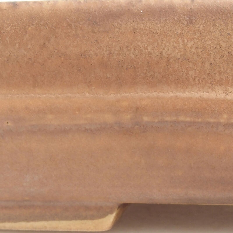 Ceramic bonsai bowl 18 x 15 x 4.5 cm, color brown