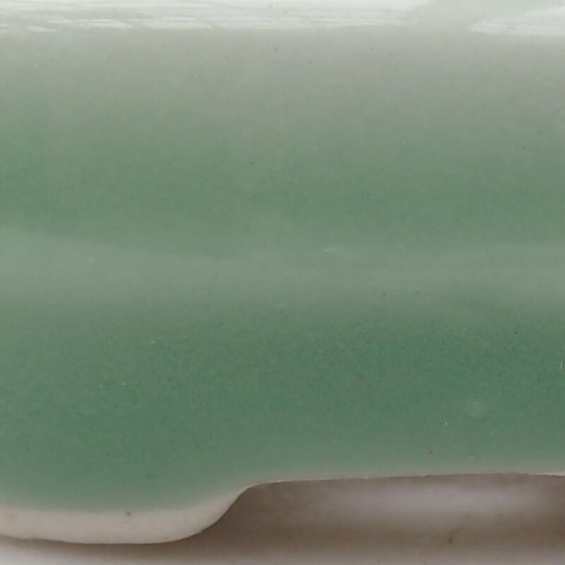 Ceramic bonsai bowl 4.5 x 3 x 2 cm, color green