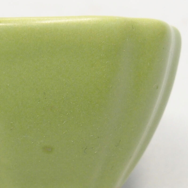Ceramic bonsai bowl 5 x 5 x 2.5 cm, color green