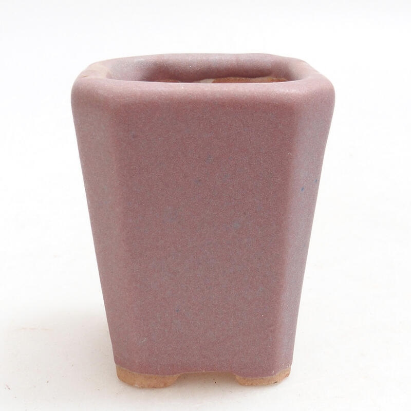 Ceramic bonsai bowl 5 x 5 x 7 cm, color pink