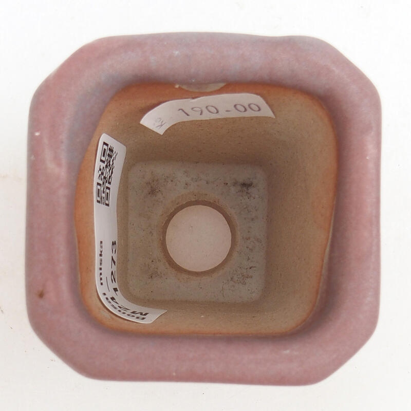 Ceramic bonsai bowl 5 x 5 x 7 cm, color pink