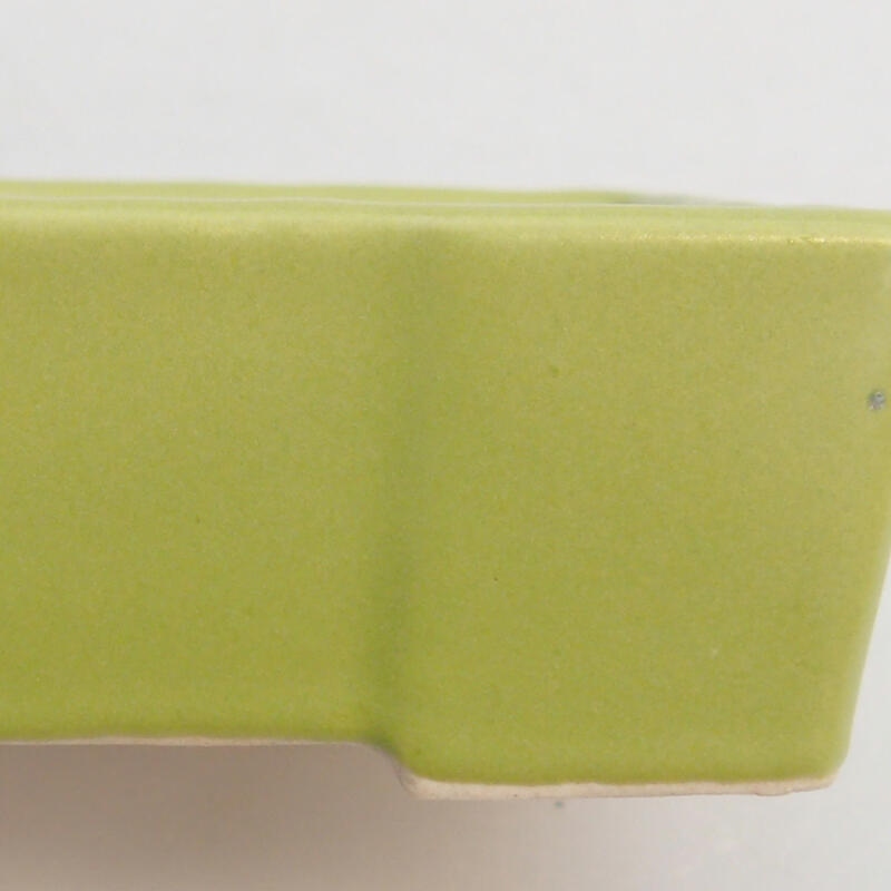 Ceramic bonsai bowl 7.5 x 4 x 3 cm, color green