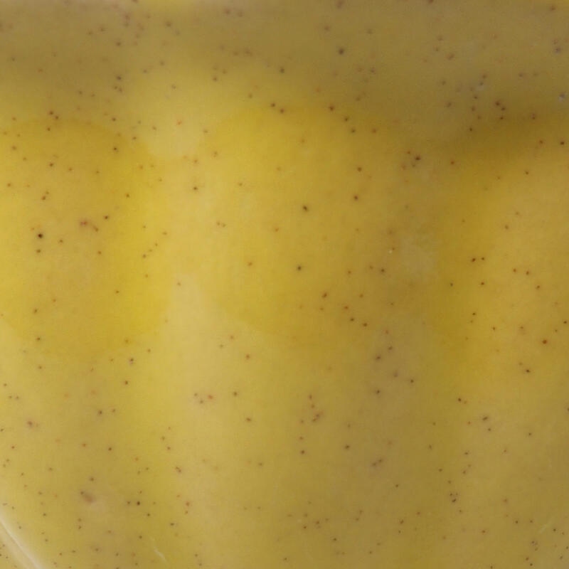 Ceramic bonsai bowl 8.5 x 8.5 x 4.5 cm, color yellow