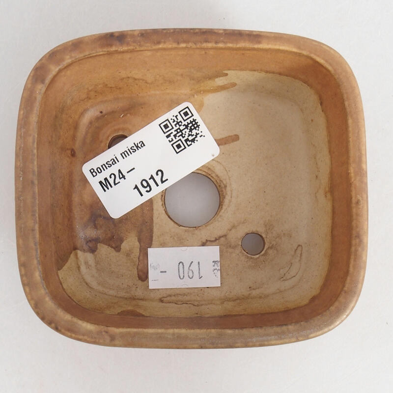 Ceramic bonsai bowl 9 x 8 x 3.5 cm, color pink