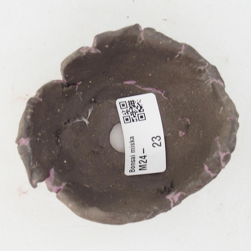 Ceramic shell 7.5 x 7 x 6 cm, color purple