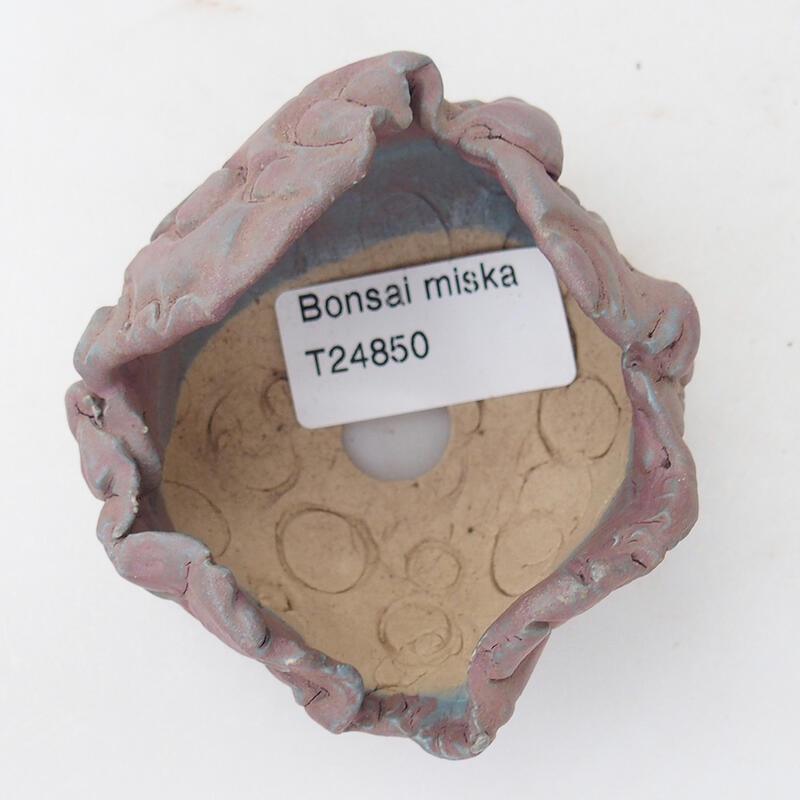 Ceramic shell 7 x 7 x 5.5 cm, color purple