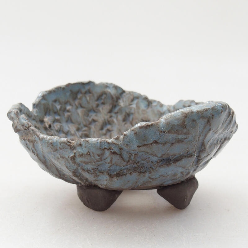Ceramic Shell 8 x 7 x 4 cm, color blue