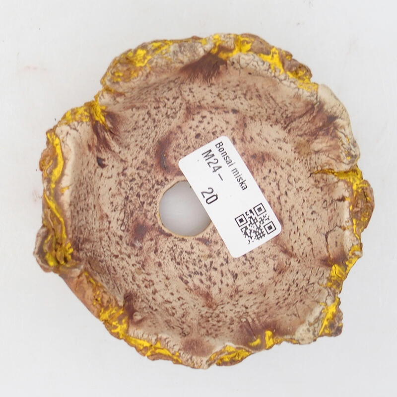 Ceramic shell 9.5 x 9.5 x 6 cm, color yellow