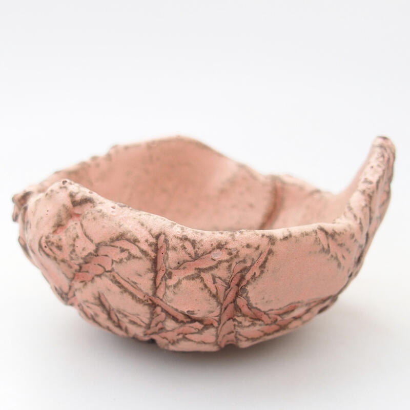 Ceramic shell 9 x 8 x 5 cm, color pink