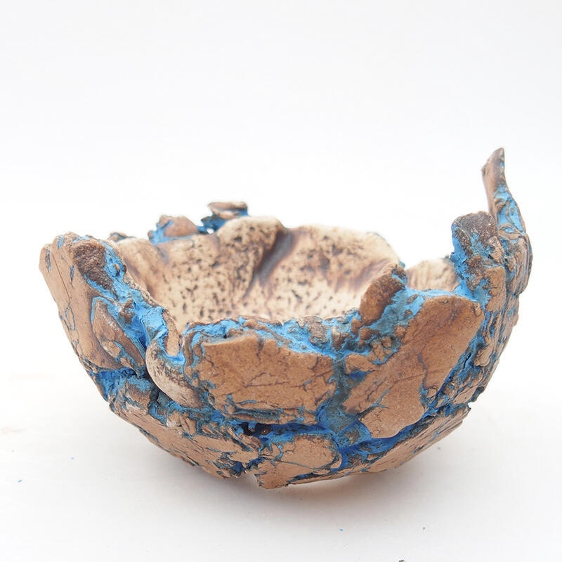 Ceramic Shell 9 x 8 x 6 cm, color blue