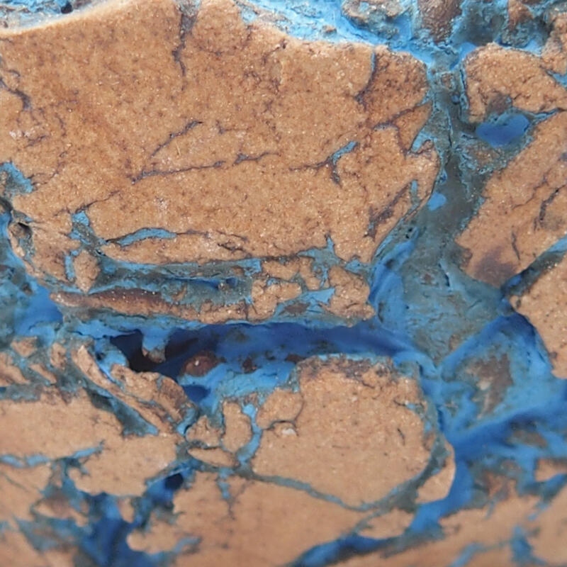 Ceramic Shell 9 x 8 x 6 cm, color blue