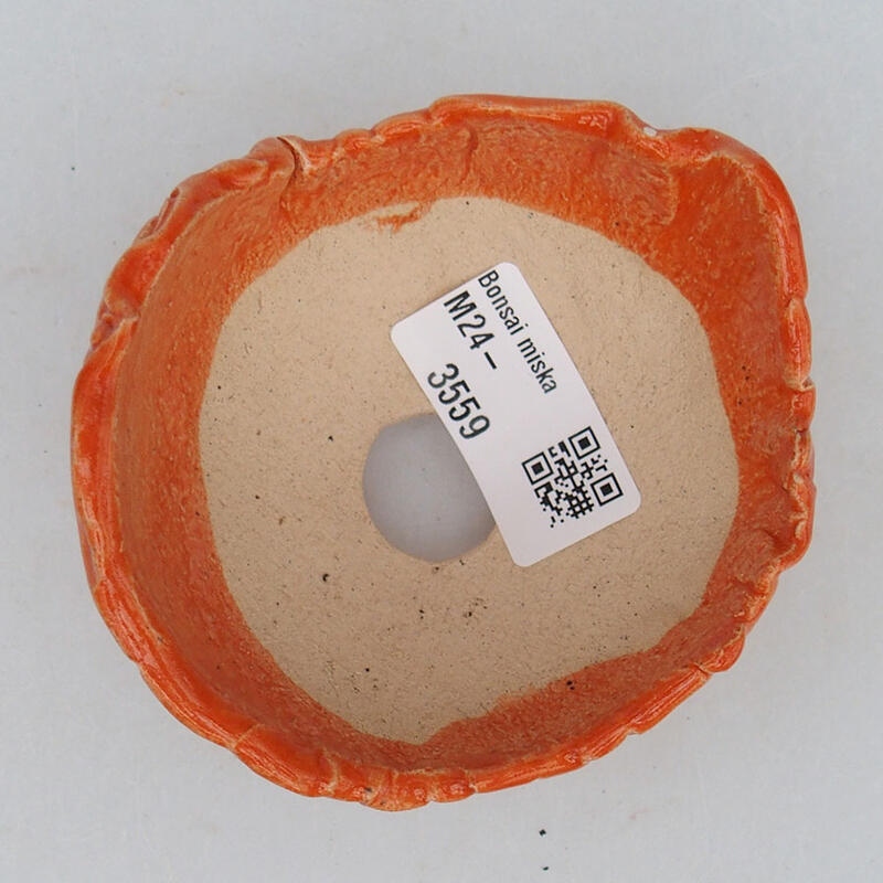 Ceramic Shell 9 x 8 x 6 cm, color orange