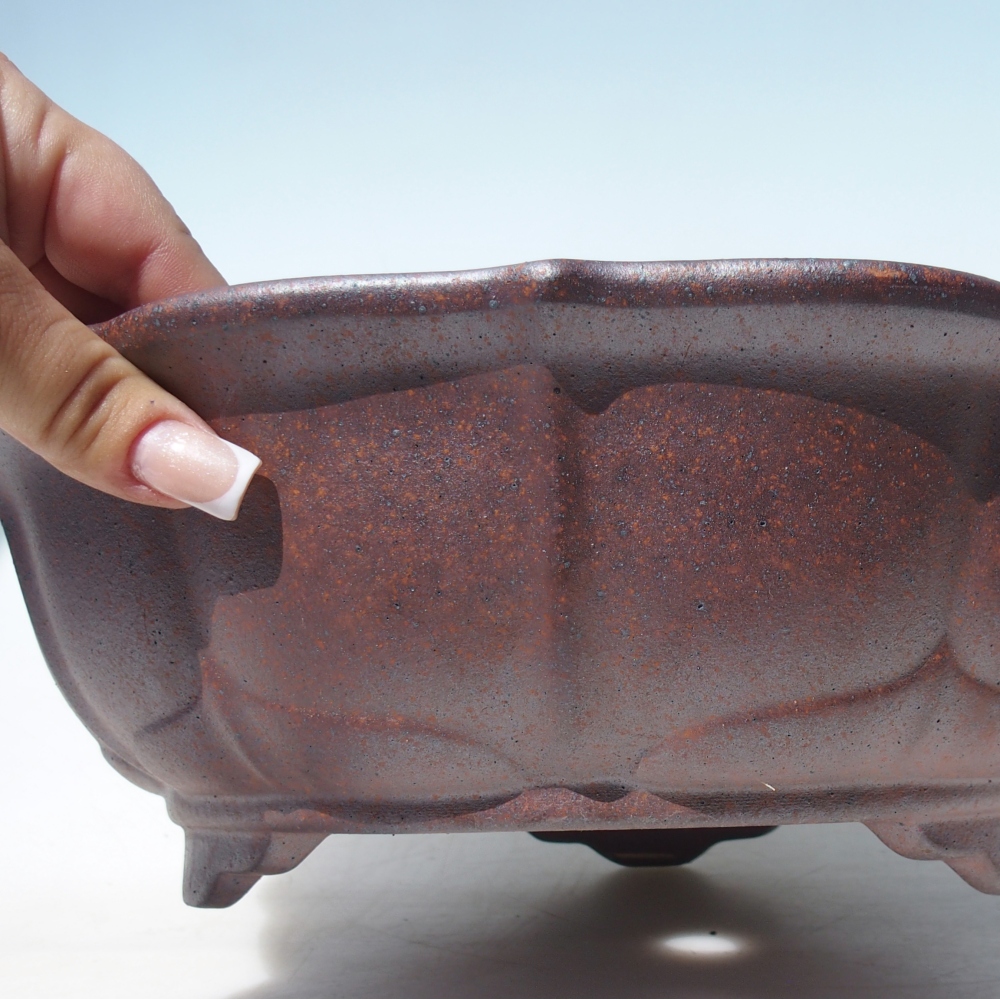 Bowl 30 x 30 x 10 cm brown