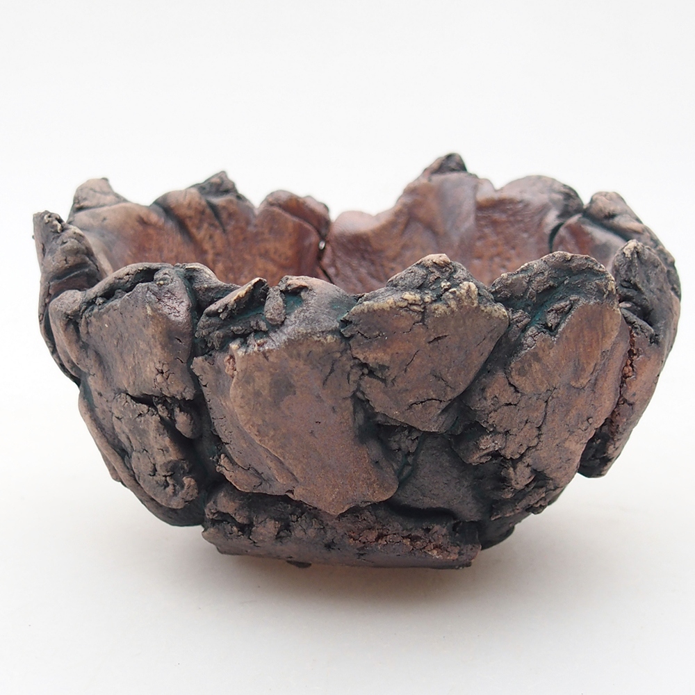 Ceramic Shell 9,5 x 9 x 6 cm , colour green