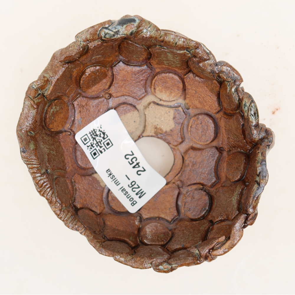 Ceramic Shell, 9 x 8 x 5 cm, brown-green