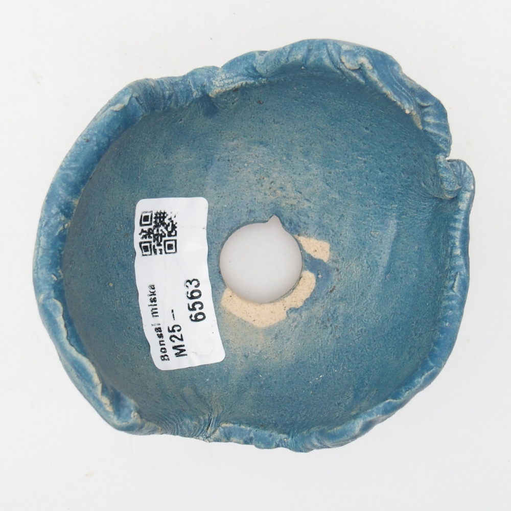 Ceramic shell 8,5 x 8,5 x 6,5 cm , colour blue