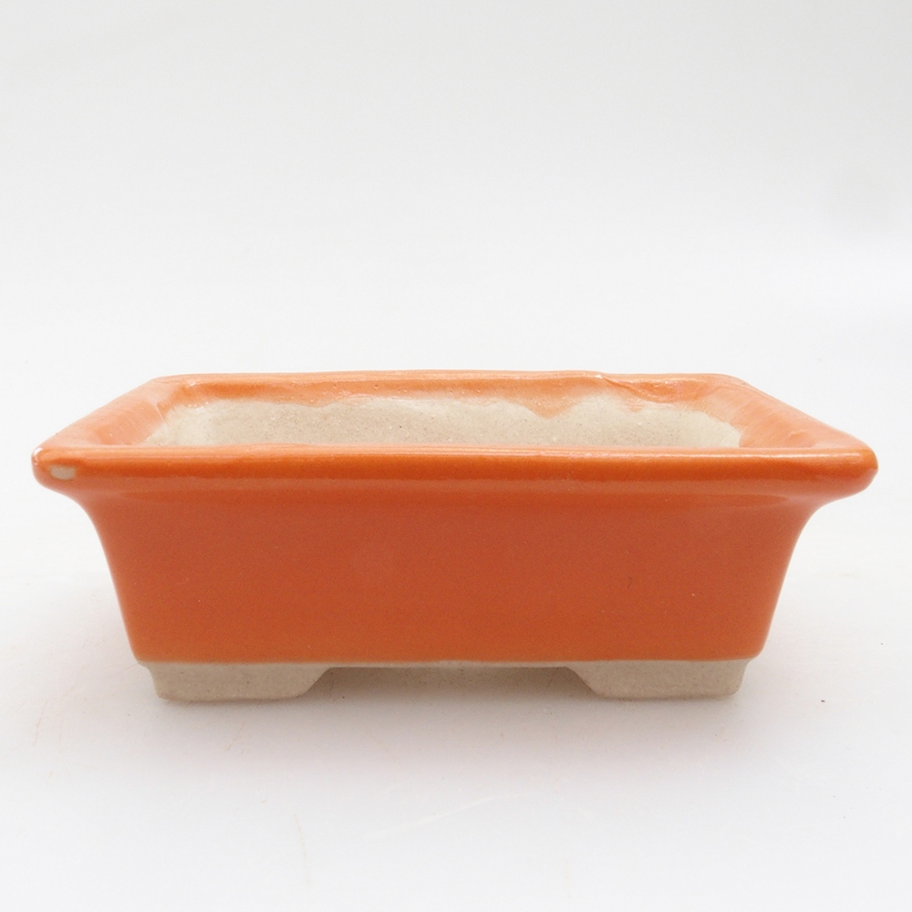 Mini bonsai bowl 7,5 x 6 x 2,5 cm, color orange