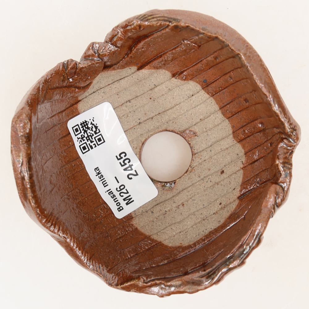 Ceramic Shell 9 x 8,5 x 6 cm , colour brown