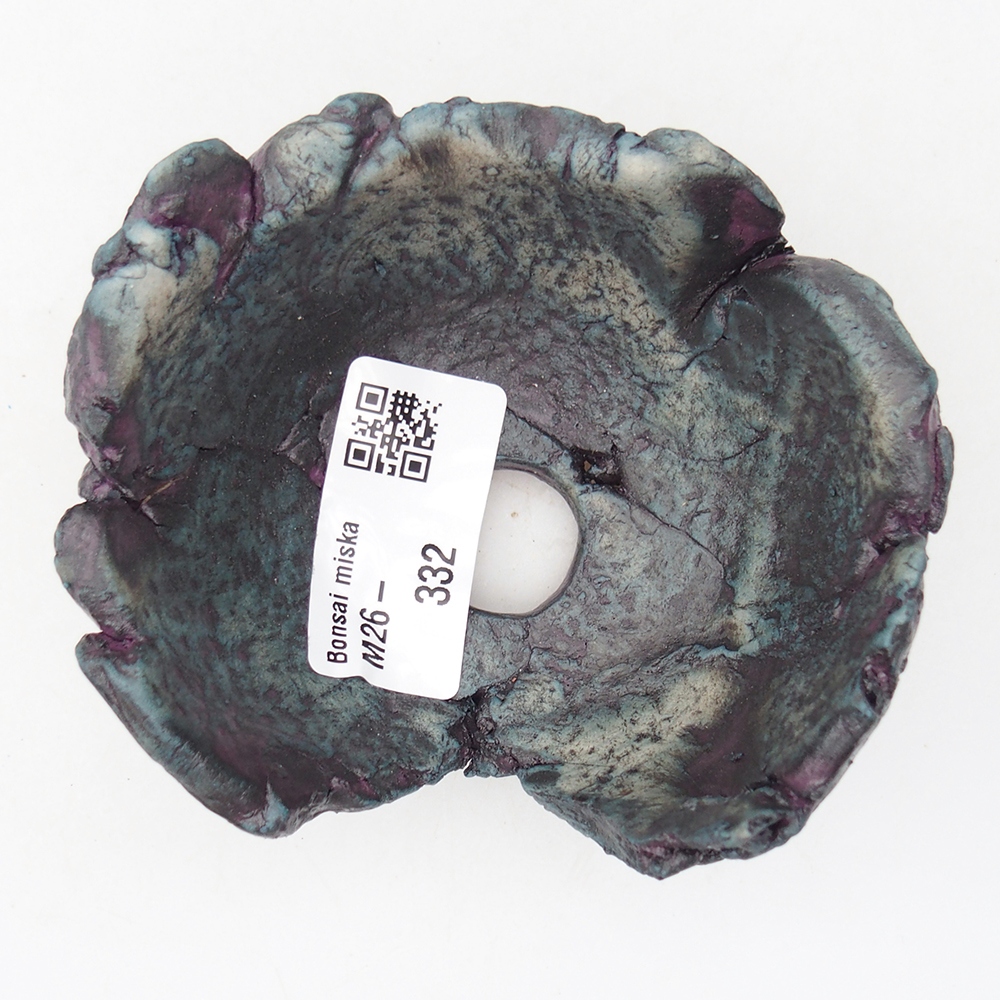 Ceramic Shell 9,5 x 8 x 4,5 cm , colour purple