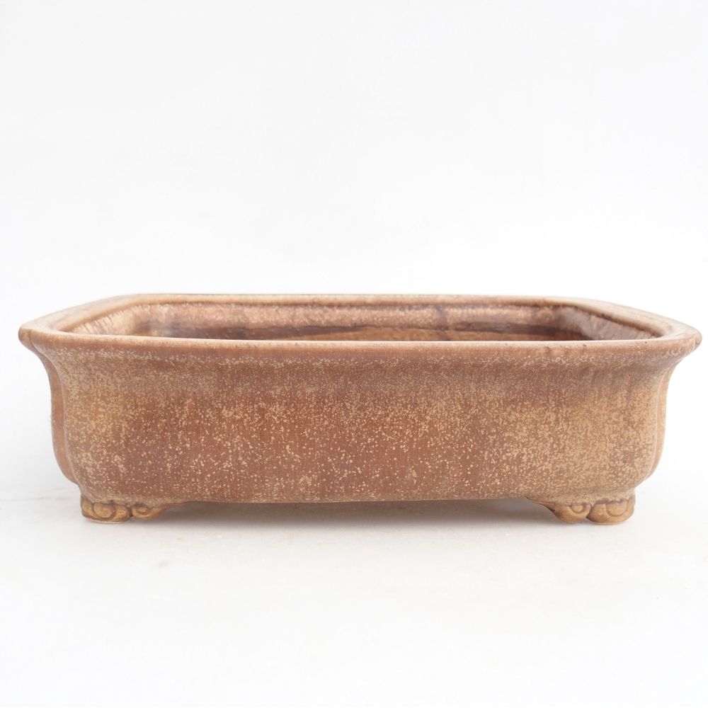 Ceramic bonsai bowl 25 x 20 x 7,5 cm, pink