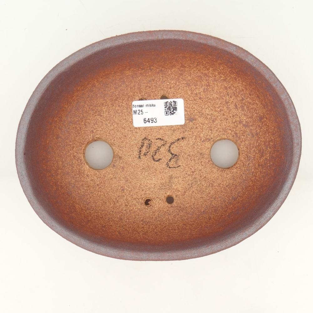 Bonsai bowl 20 x 16 x 6 cm , metal colour