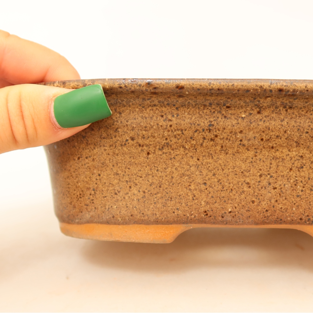 Ceramic Bowl  18 x 13 x 5.5 cm, brown