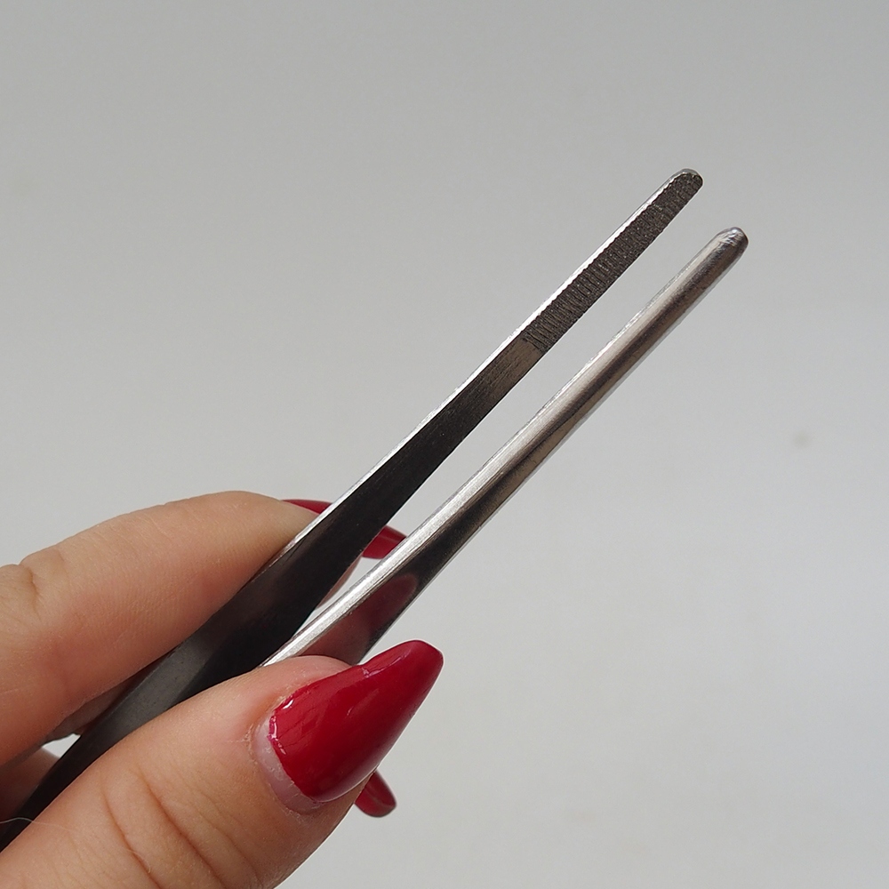 Grapple and tweezers 22 cm - stainless steel