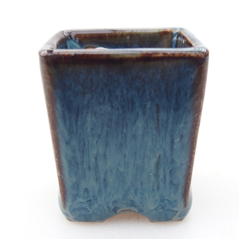 Mini bonsai bowl 3 x 3 x 3 cm, blue