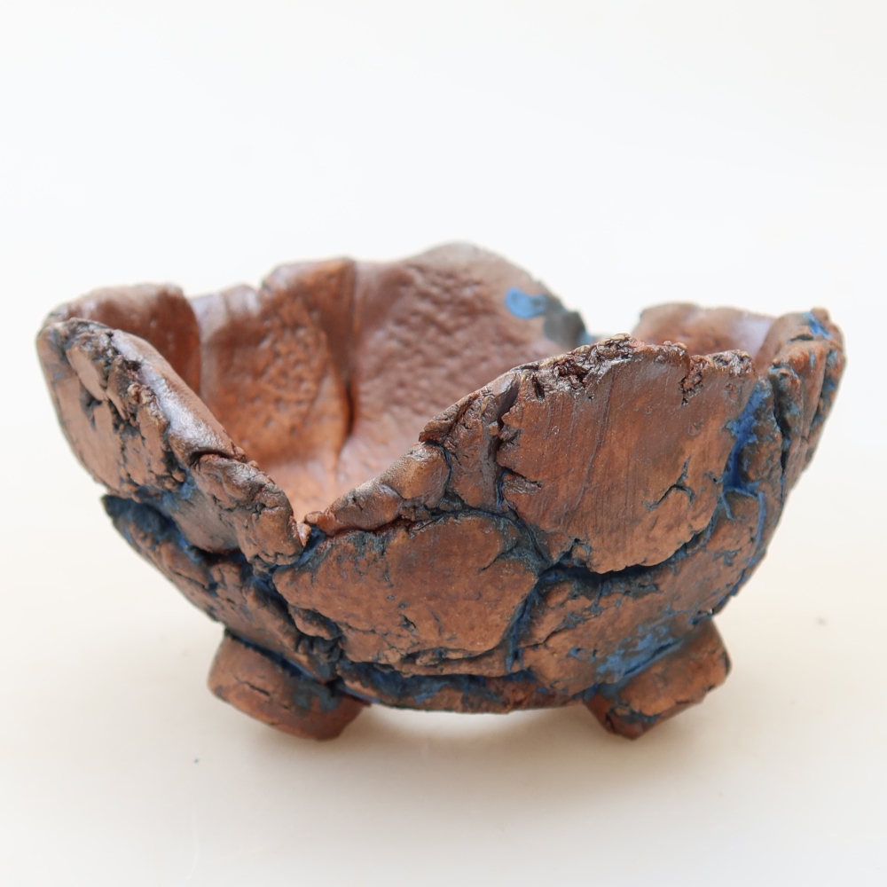 Ceramic Shell, 9 x 8.5 x 5 cm, blue
