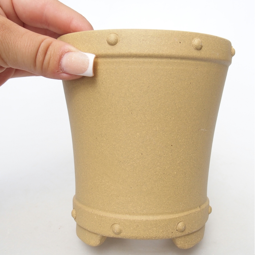 Bowl 10,5 x 10,5 x 12 cm colour ochre