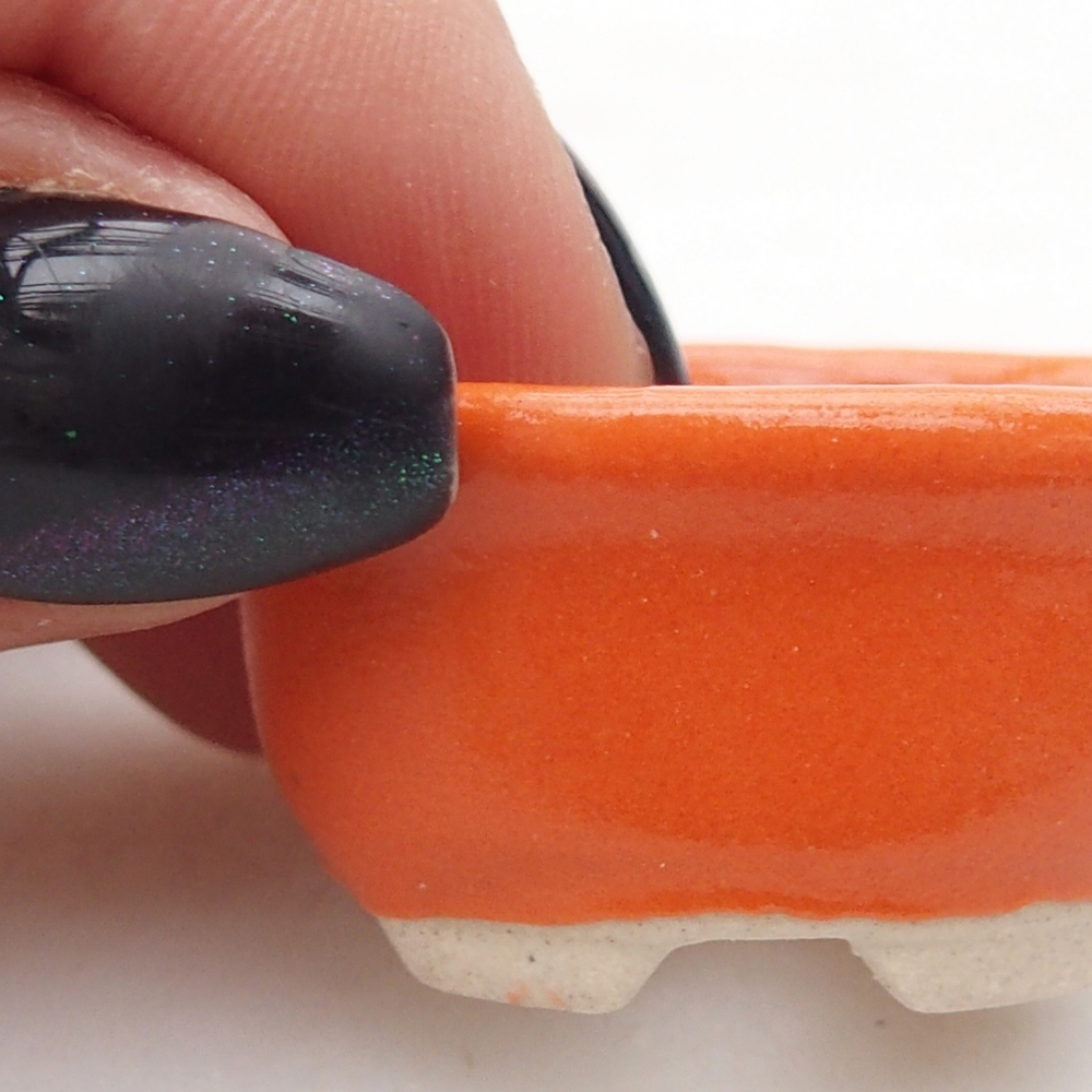 Mini bonsai bowl 3 x 2,5 x 2 cm, orange