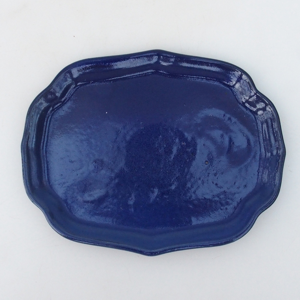 Ceramic bowl H51 -18.5 x 14.5 x 1 cm - blue