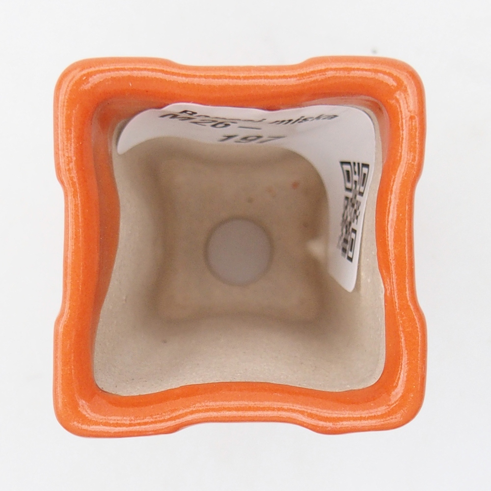 Mini bonsai bowl 3,5 x 3,5 x 5,5 cm, orange