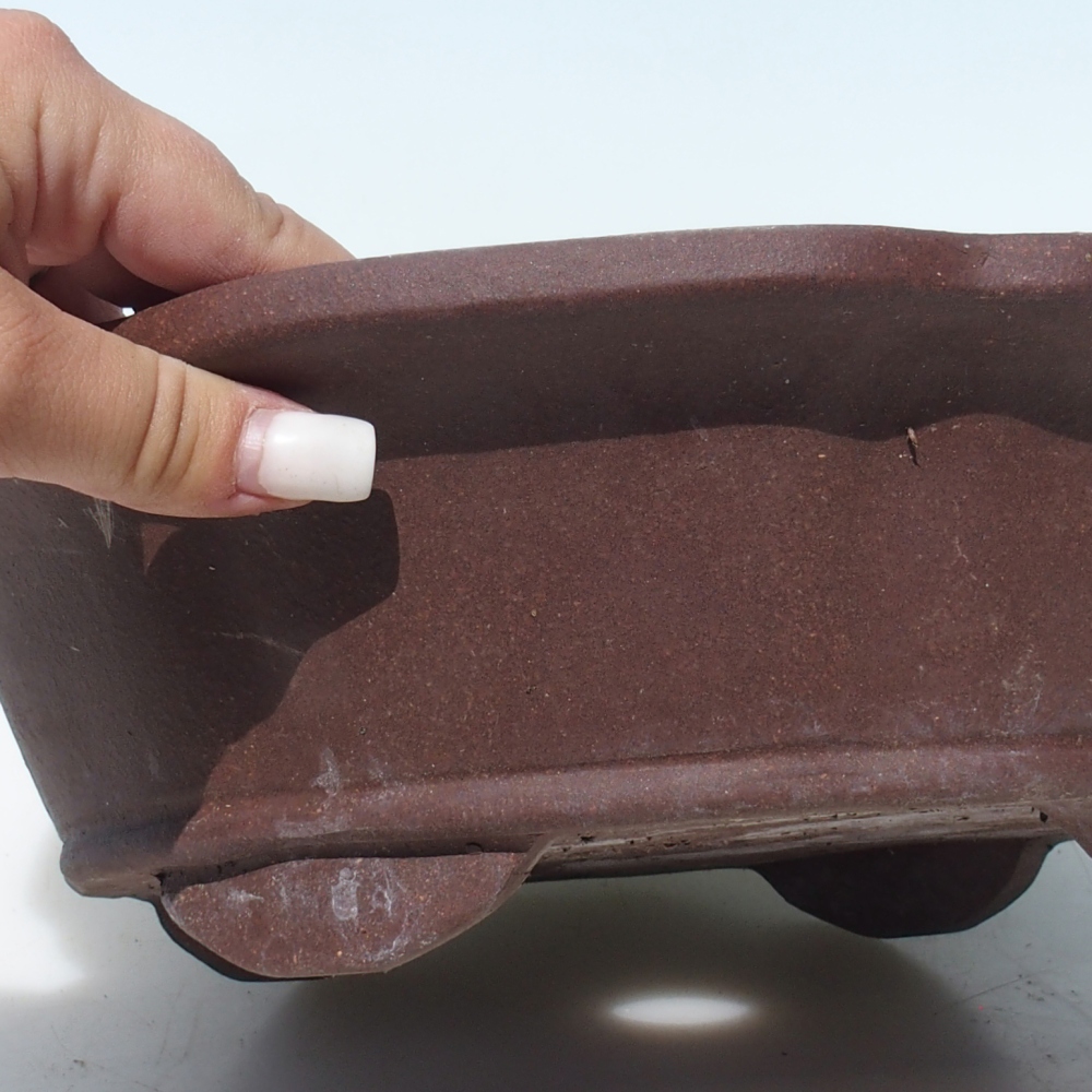 Bonsai bowl 30 x 30 x 9 cm birch brown