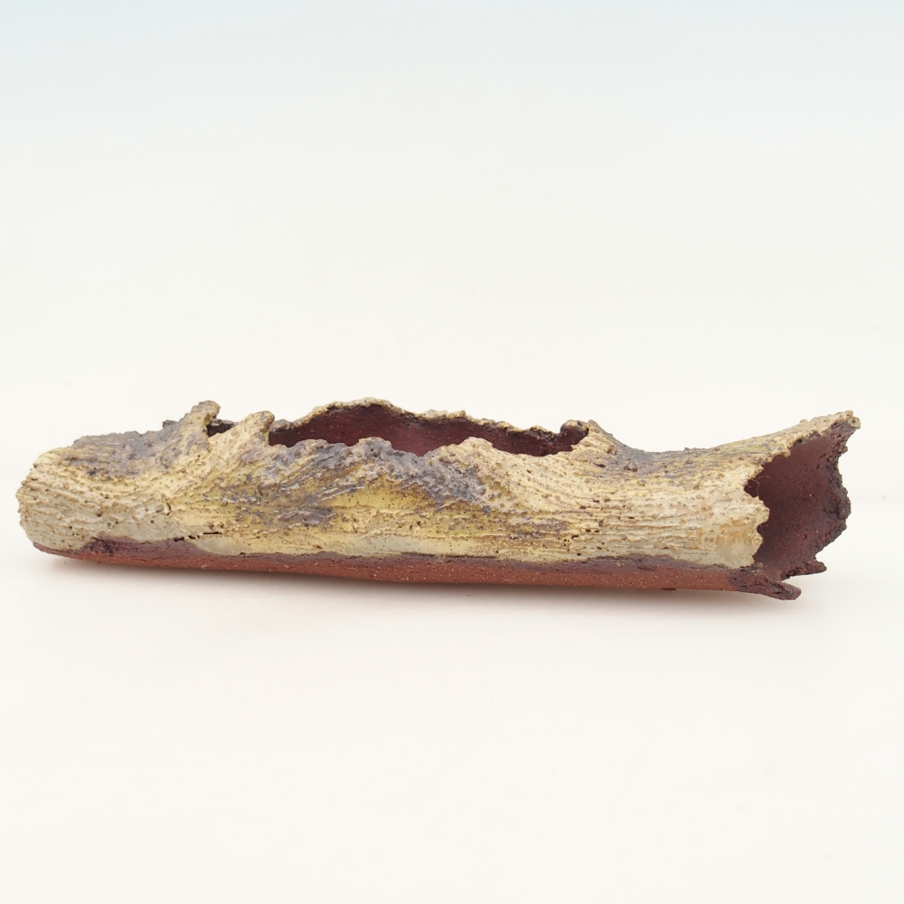 Ceramic shell 15 x 4,5 x 3 cm , yellow