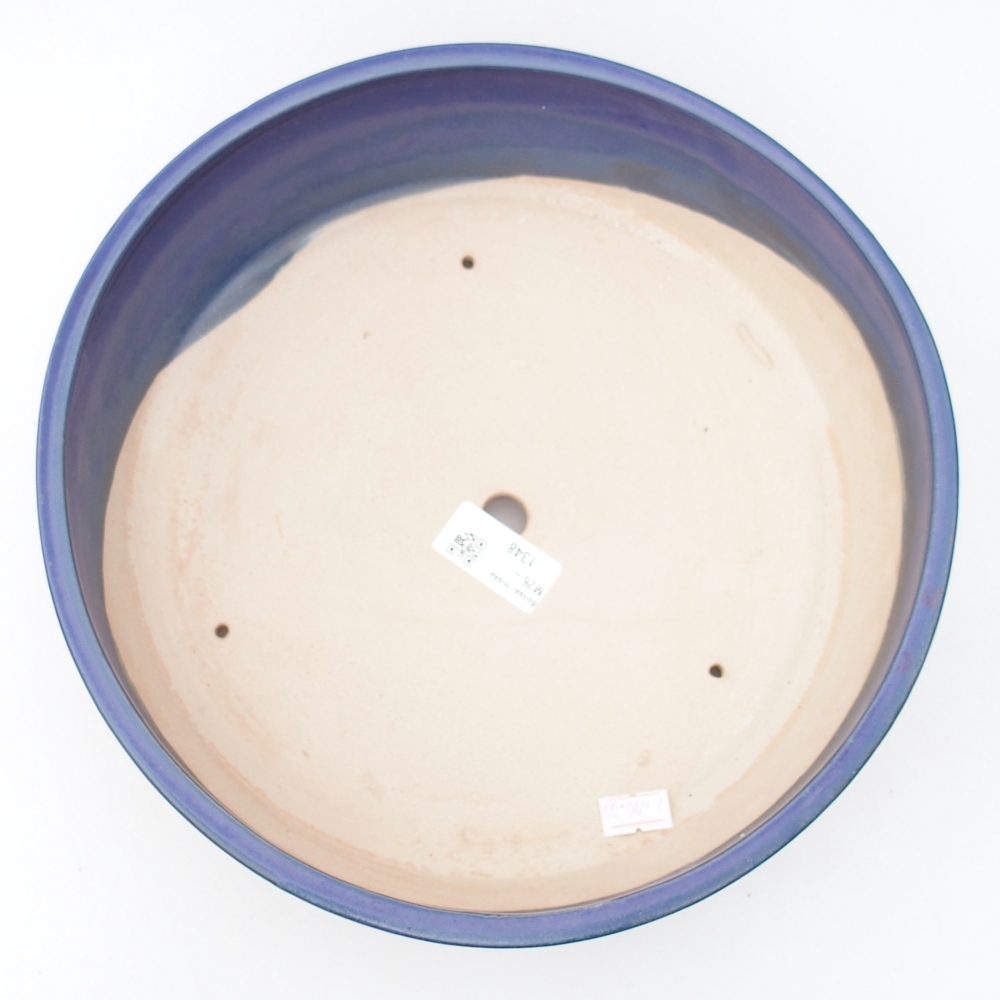Ceramic bonsai bowl 27,5 x 27,5 x 8 cm, colour blue
