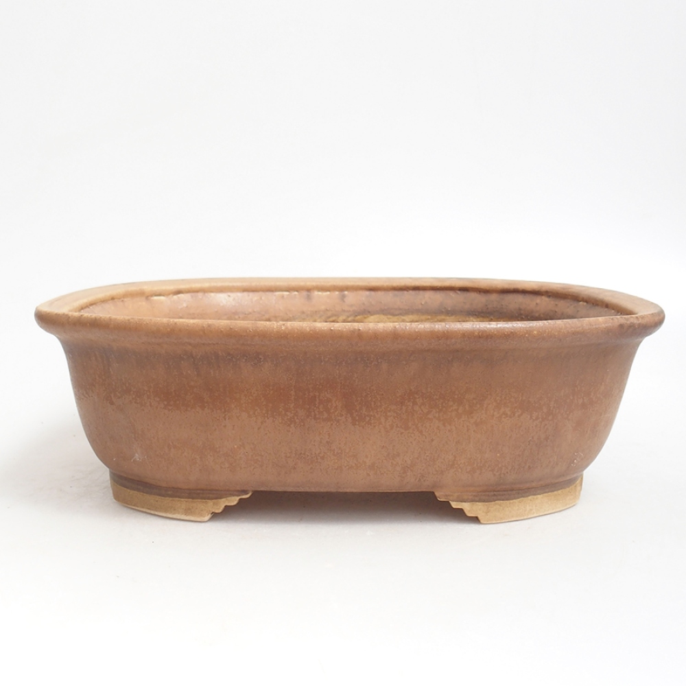 Ceramic bonsai bowl  25 x 21 x 7,5  cm, color  pink