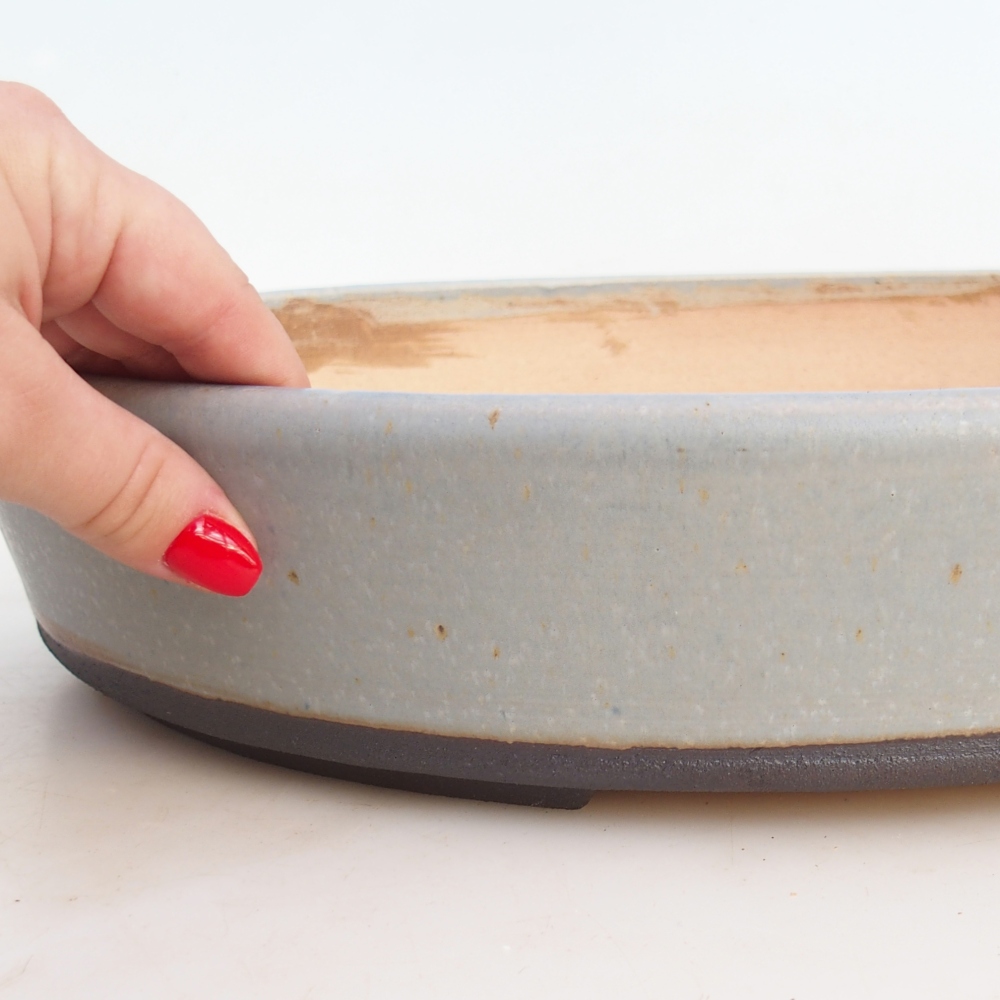 Bonsai bowl 38,5 x 30,5 x 7 cm , colour blue