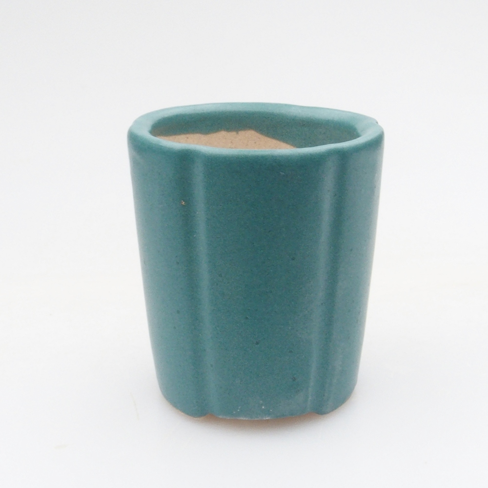 Ceramic bonsai bowl 4 x 4 x 4,5 cm, color blue