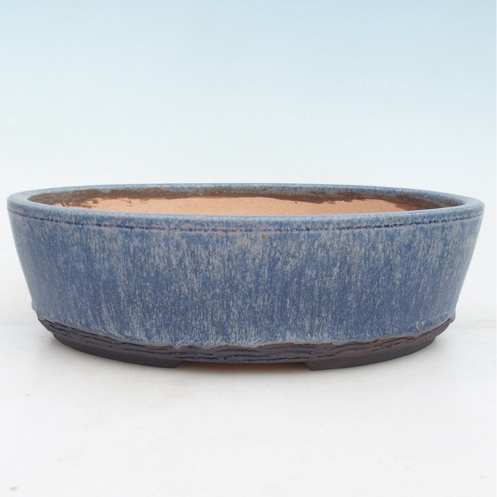 Bonsai bowl 33 x 26,5 x 9,5 cm , colour blue