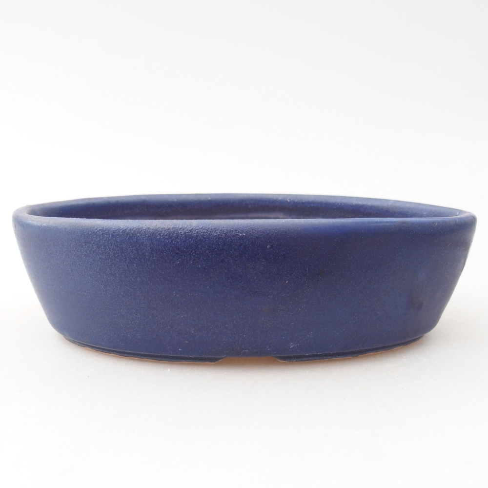 Ceramic bonsai bowl 15 x 9,5 x 4 cm, colour blue