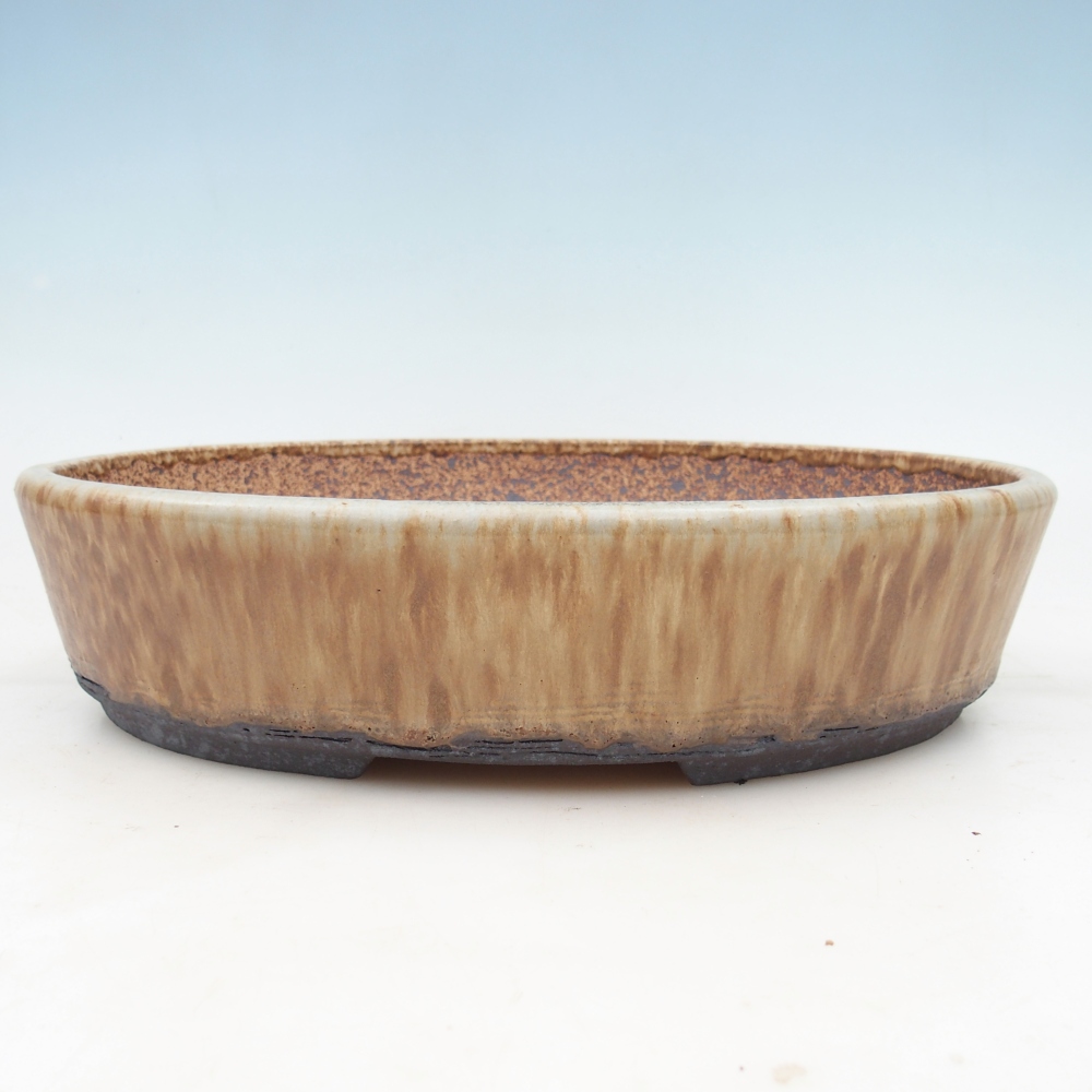 Bonsai bowl 32,5 x 25,5 x 7,5 cm , colour beige