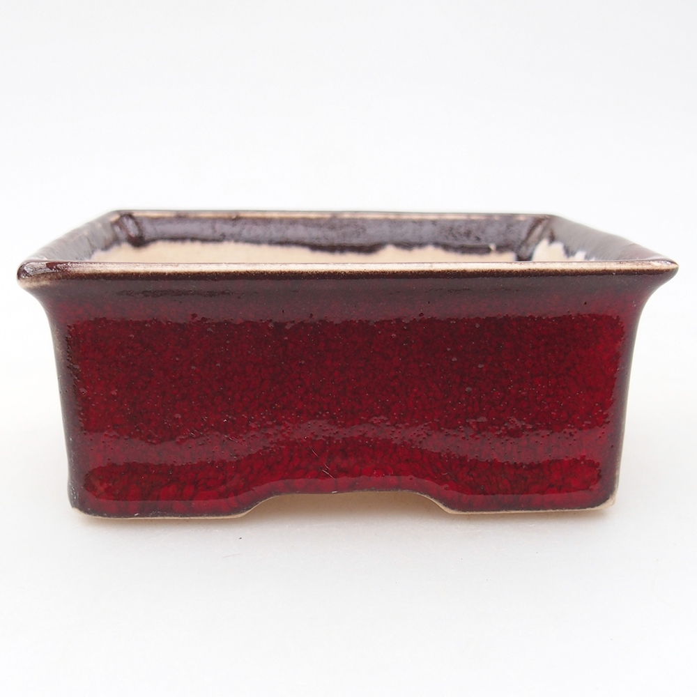 Mini bonsai bowl 9 x 7 x 3,5 cm, colour red