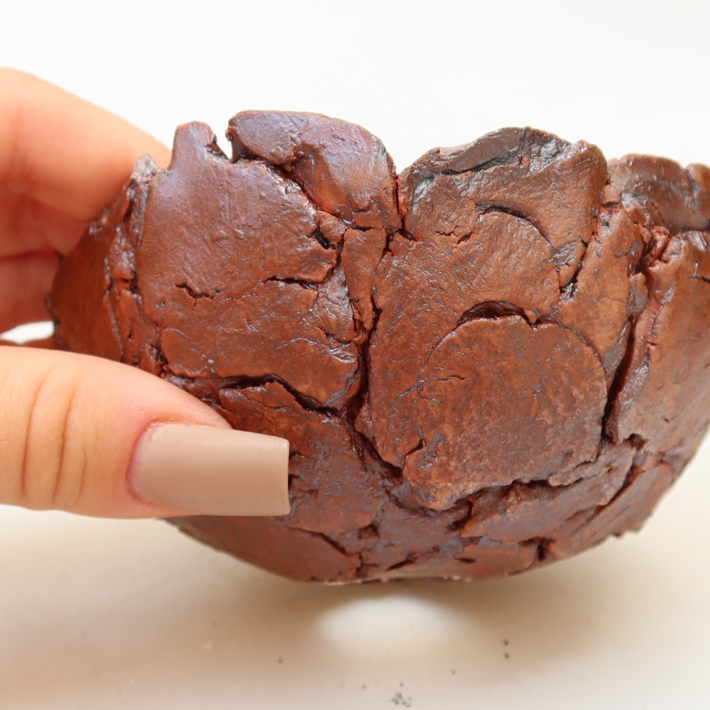 Ceramic Shell, 11 x 11 x 7 cm, brown