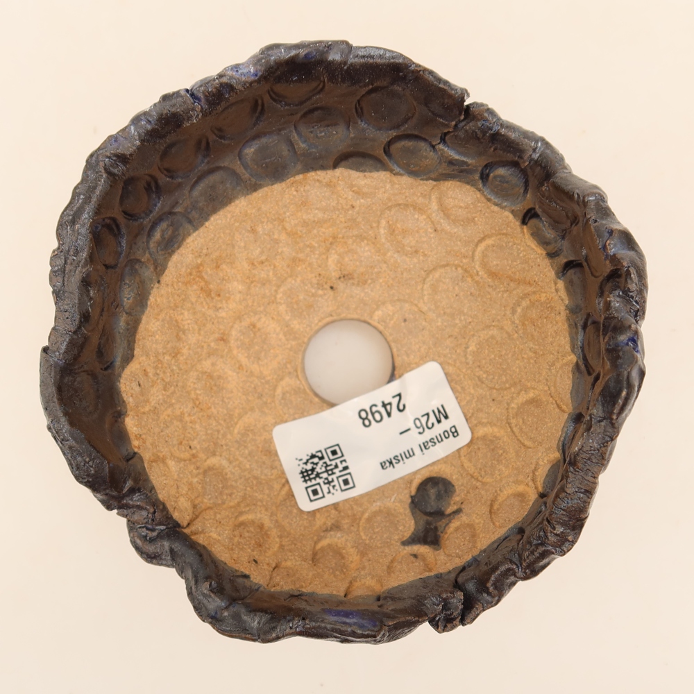 Ceramic Shell  10.5 x 10 x 7.5 cm, black-blue