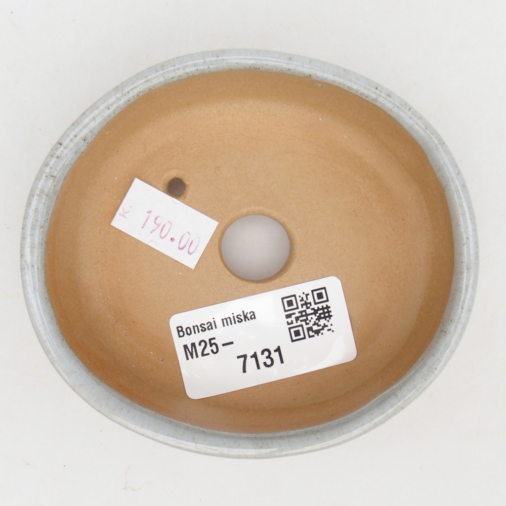 Ceramic bonsai bowl 9,5 x 8 x 3 cm, grey