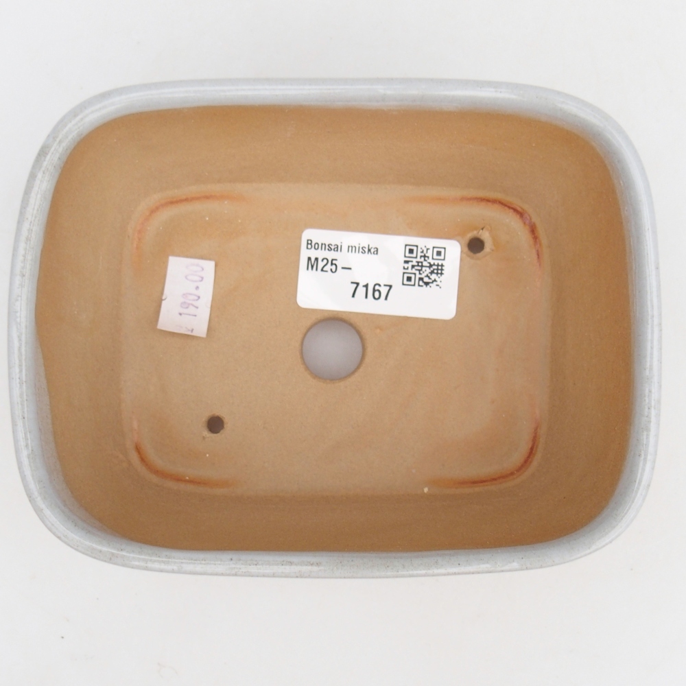 Ceramic bonsai bowl 13,5 x 10,5 x 6 cm, grey