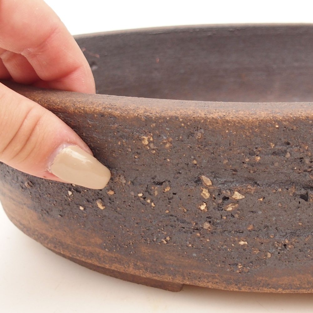 Bonsai bowl 32,5 x 25 x 7 cm , metal colour